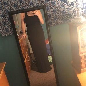 Black maxi dress